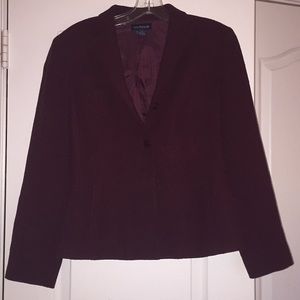Ann Taylor Plum Burgundy Blazer